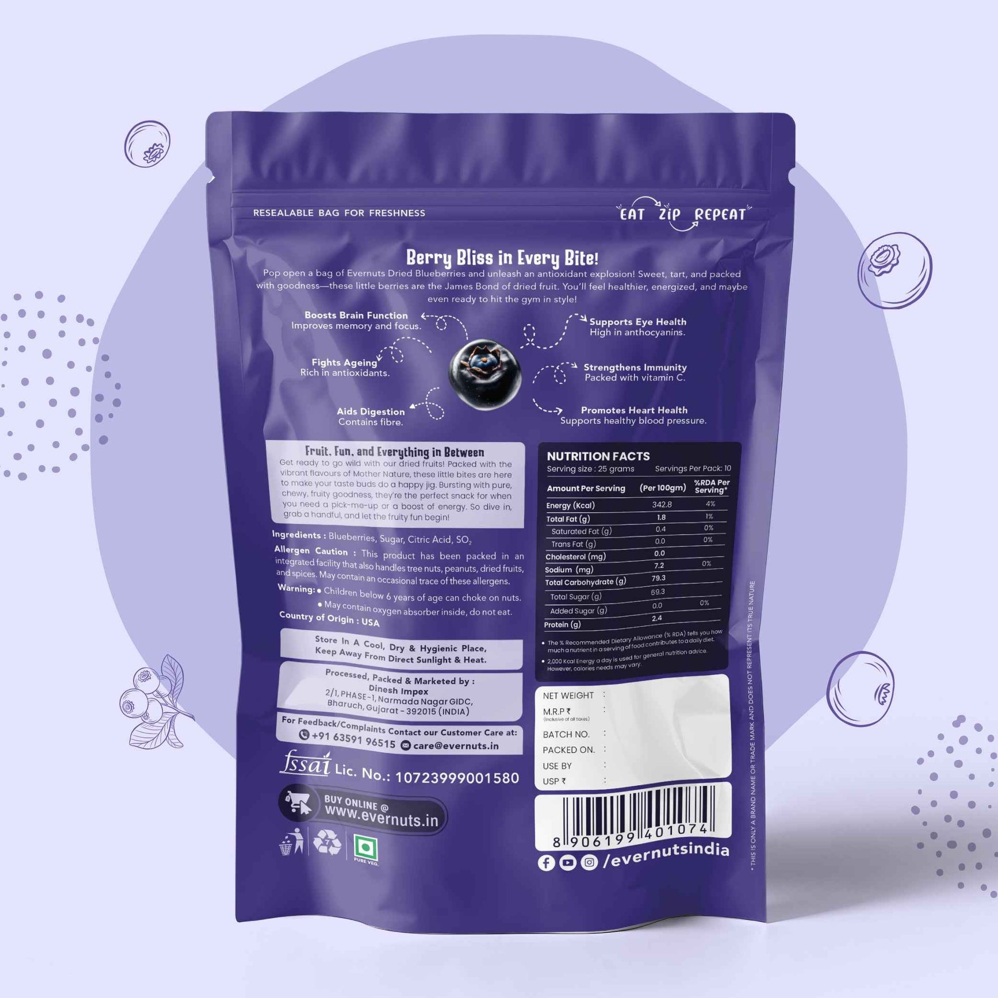 Dried Blueberries