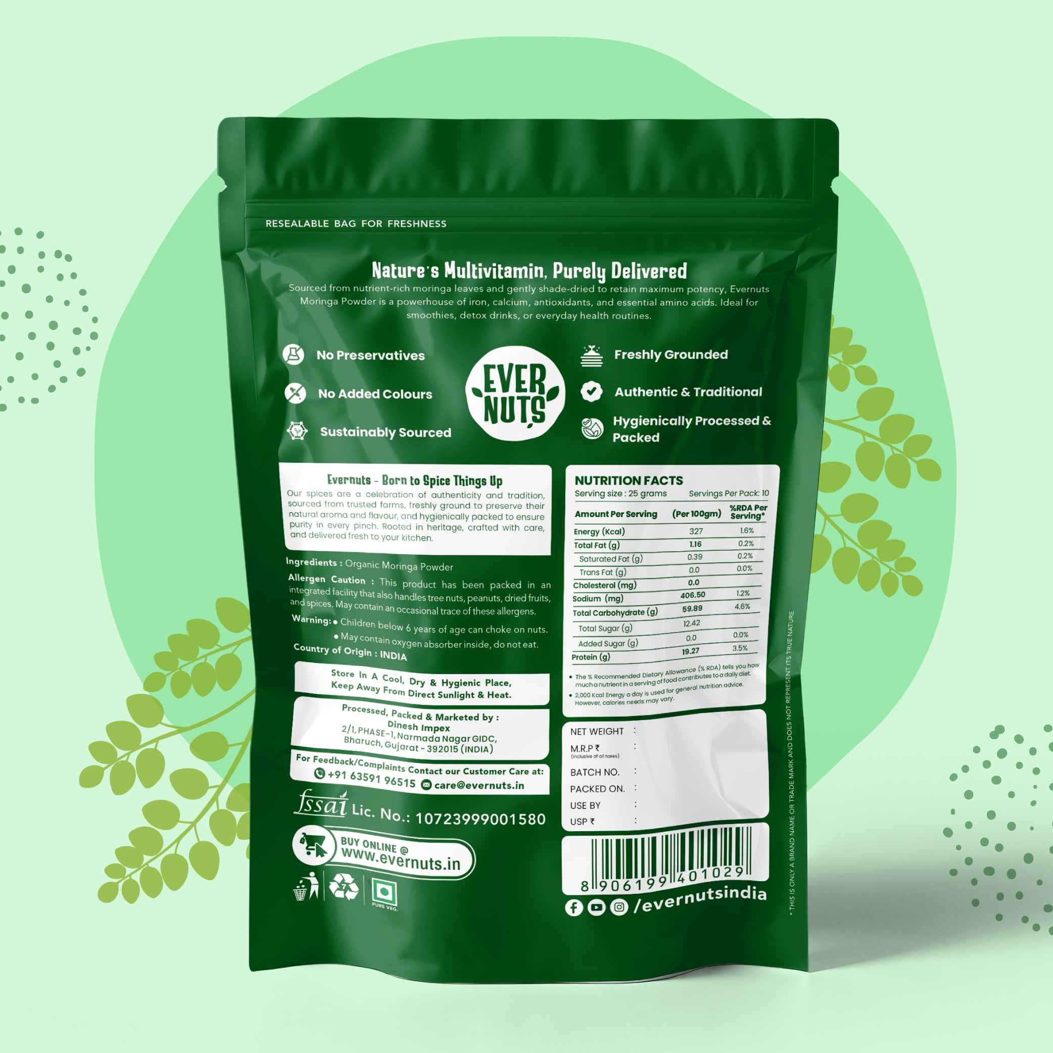 Organic Moringa Powder