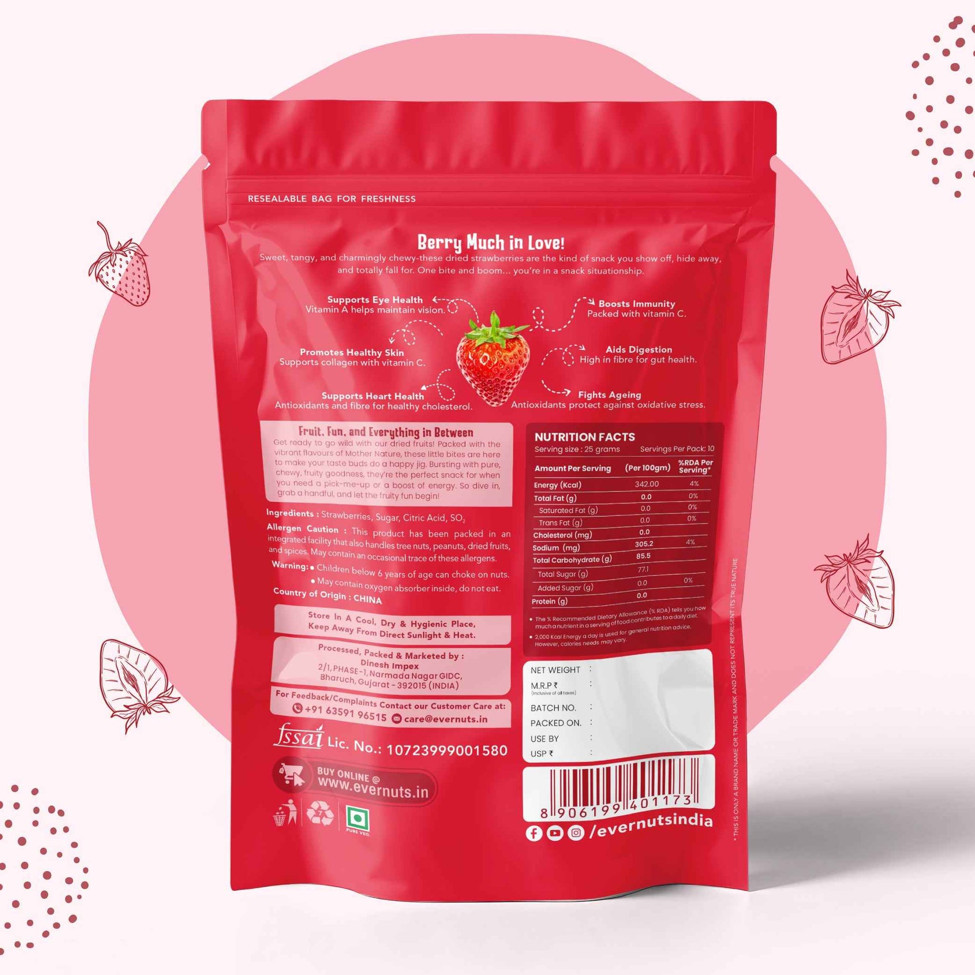 Dried Strawberries