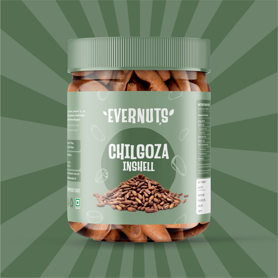 Chilgoza (Pine Nuts) – In-Shell