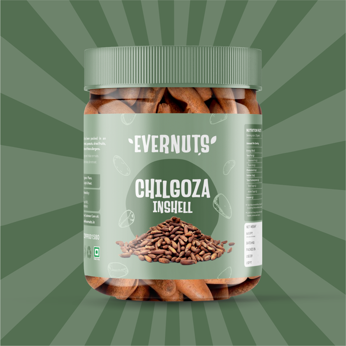 Chilgoza (Pine Nuts) – In-Shell