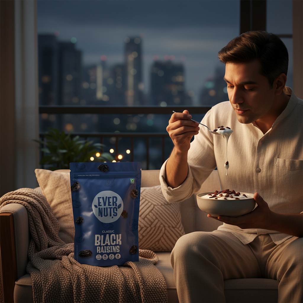 Premium Black Raisins - Evernuts