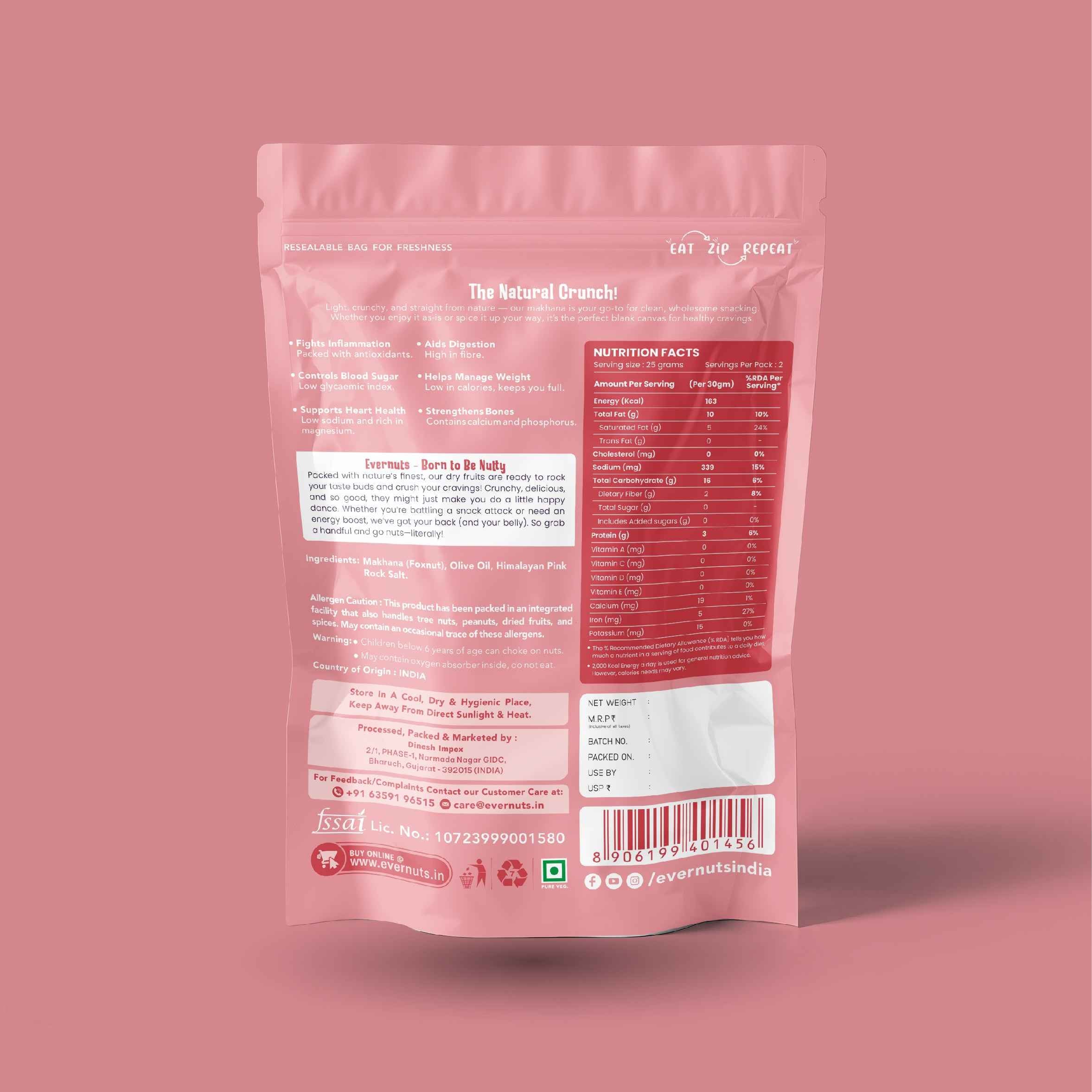 Pure Pink Salt Makhana