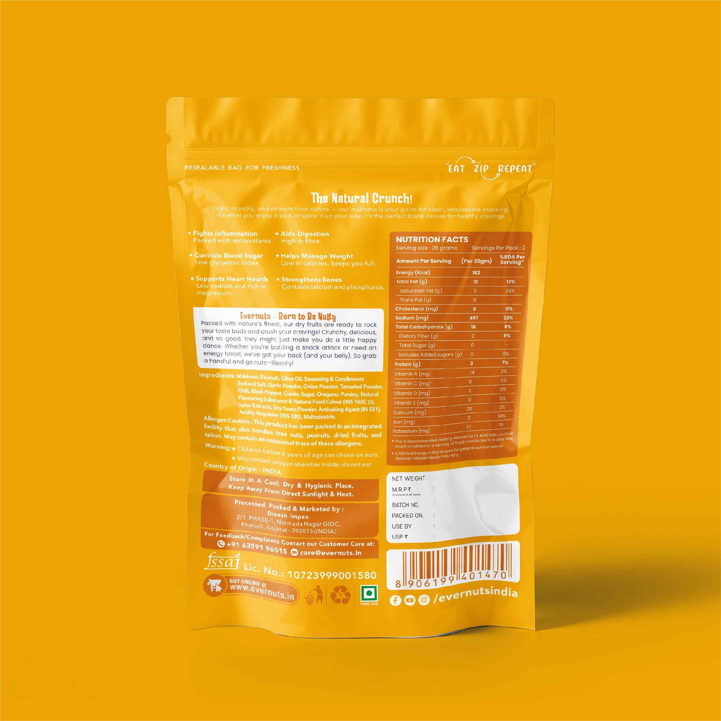 Zesty Peri Peri Makhana